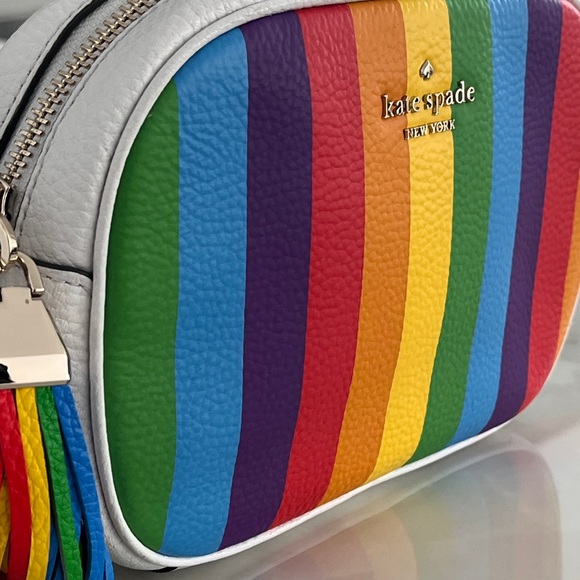 Kate Spade New York Kourtney Spectrum Stripe Camera Bag. NWT. - Picture 5 of 16